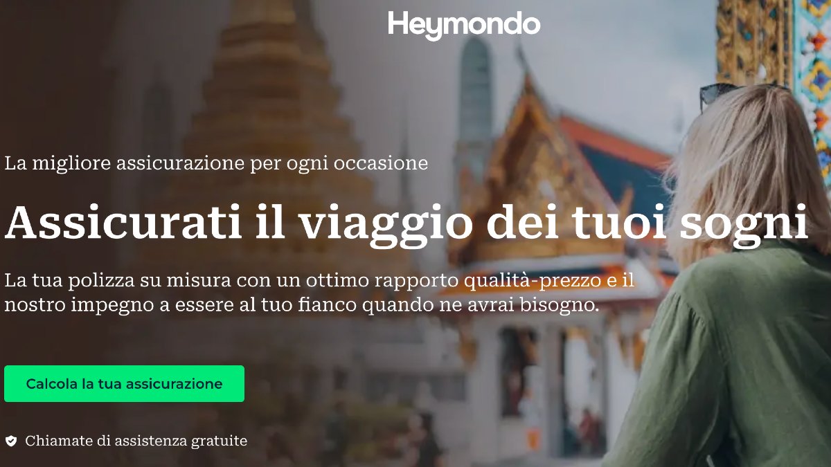 Codice sconto Heymondo assicurazione di viaggio